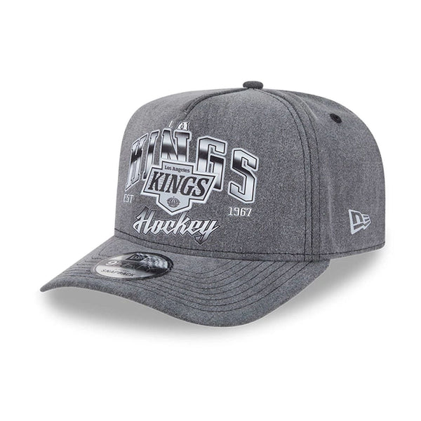 LA Kings NHL Washed Black 9FIFTY A-Frame Adjustable Cap - baseball sapka