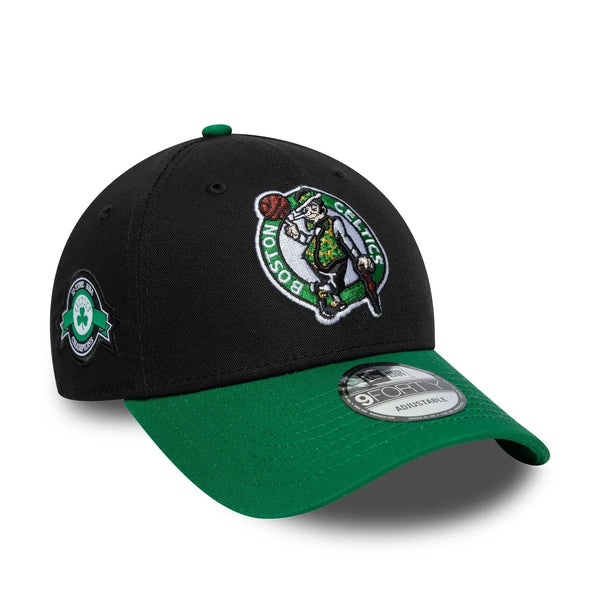 New Era Boston Celtics NBA Side Patch Black 9FORTY baseball sapka