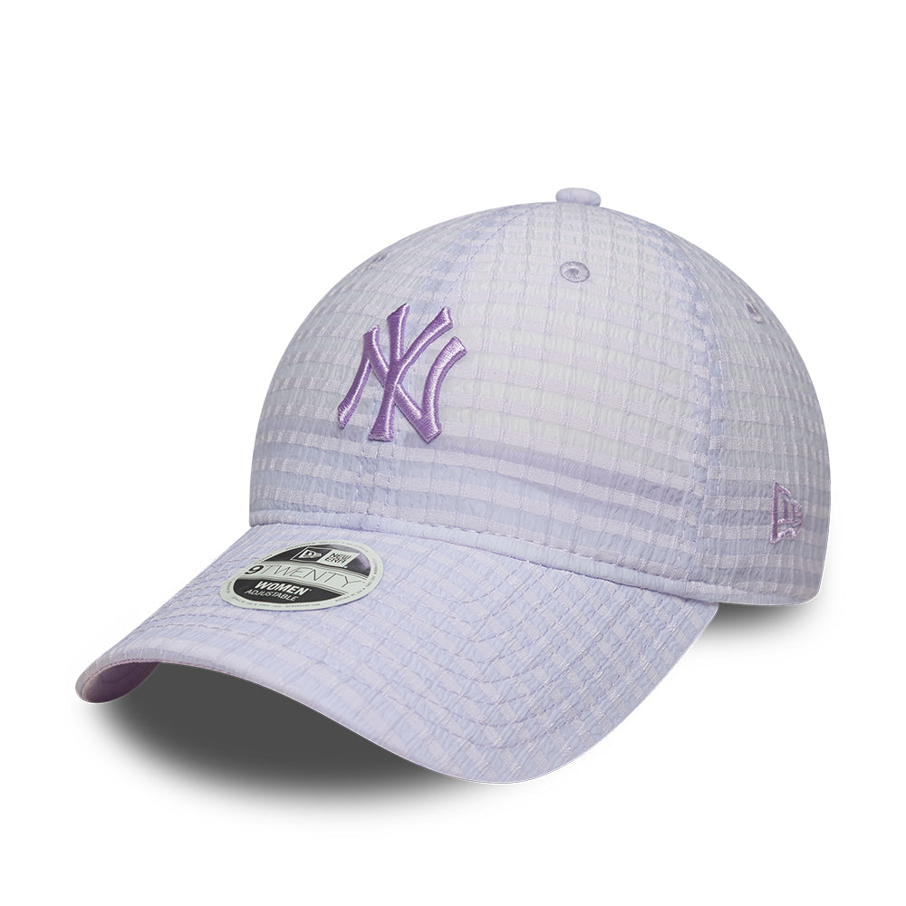 New Era New York Yankees Seersucker 9TWENTY Purple női baseball sapka