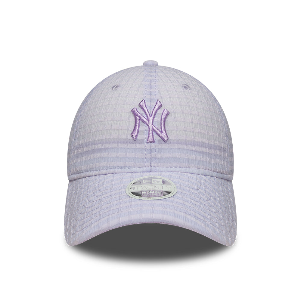 New Era New York Yankees Seersucker 9TWENTY Purple női baseball sapka