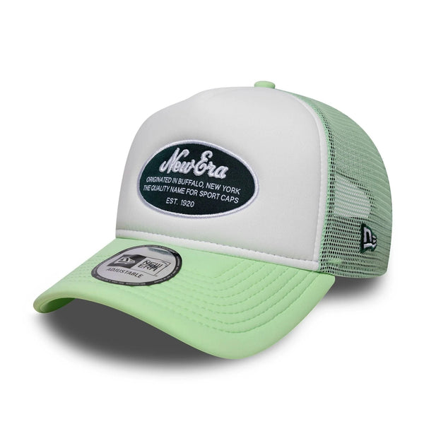 New Era Oval Foam Patch Pastel Green 9FORTY A-Frame Trucker sapka