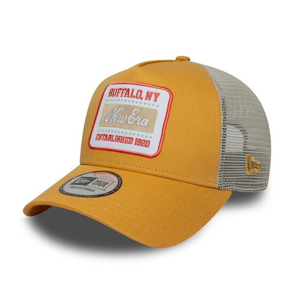 New Era Patch Yellow 9FORTY A-Frame Trucker sapka