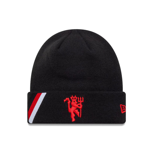 New Era Manchester United FC Side Stripe Cuff Knit Beanie kötött sapka