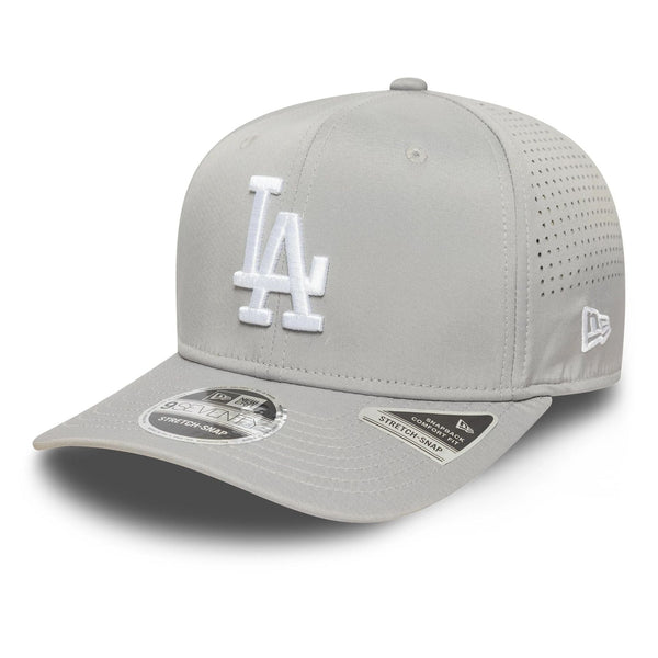 New Era LA Dodgers MLB Perforated Grey 9SEVENTY Stretch-Snap sapka