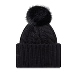 New York Yankees MLB Black Cable Knit Beanie Hat - kötött sapka