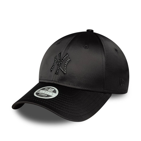 New Era New York Yankees MLB Satin Rhinestone Black 9FORTY szatén baseball sapka