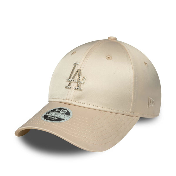 New Era LA Dodgers MLB Satin Rhinestone Cream 9FORTY szatén baseball sapka, női