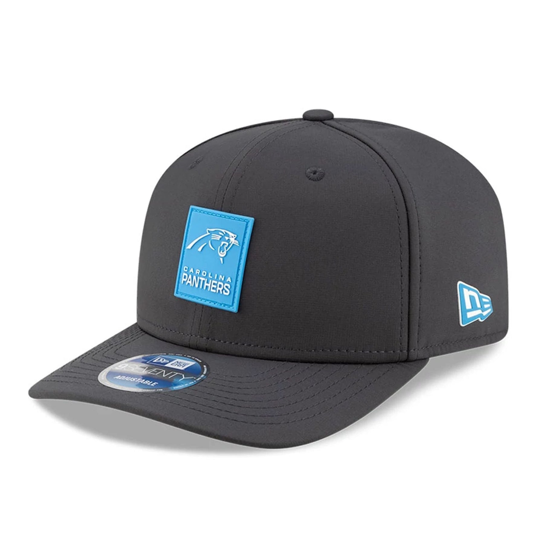 Carolina Panthers NFL Sideline 2025 Charcoal 9SEVENTY Stretch Snap Adjustable Cap - baseball sapka