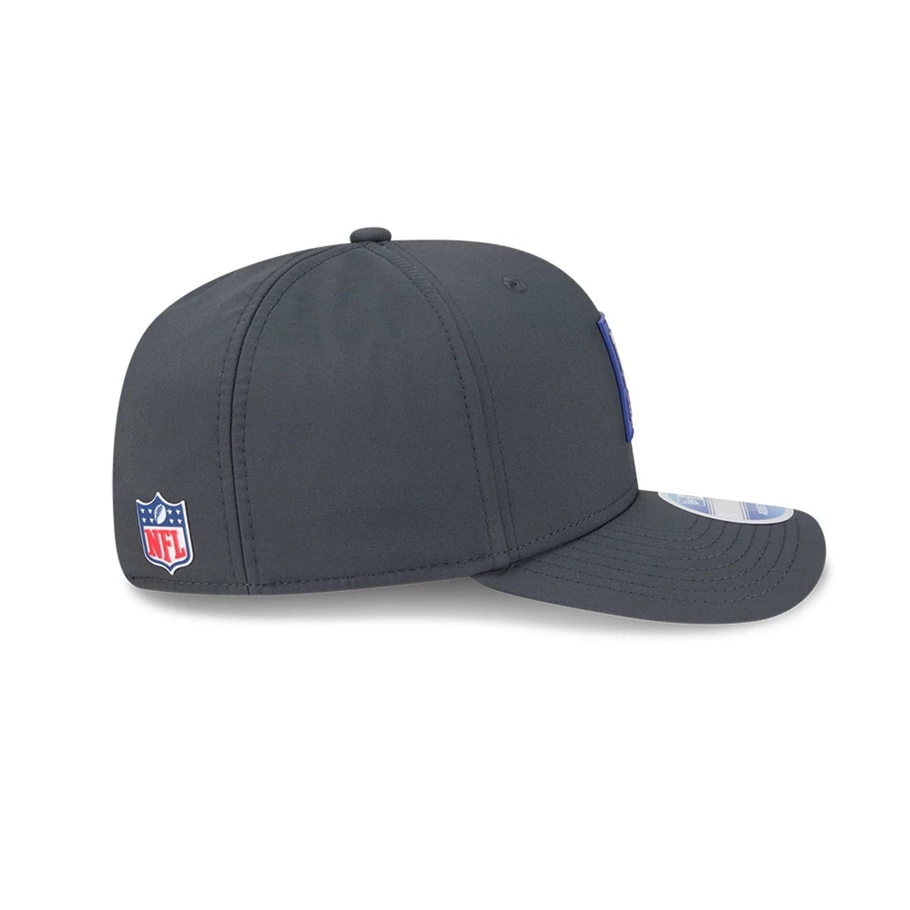 New York Giants NFL Sideline 2025 Charcoal 9SEVENTY Stretch Snap Adjustable Cap - baseball sapka