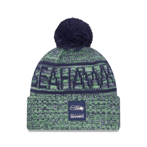 Seattle Seahawks NFL Sideline 2025 Dark Blue Sport Knit Beanie Hat - kötött sapka