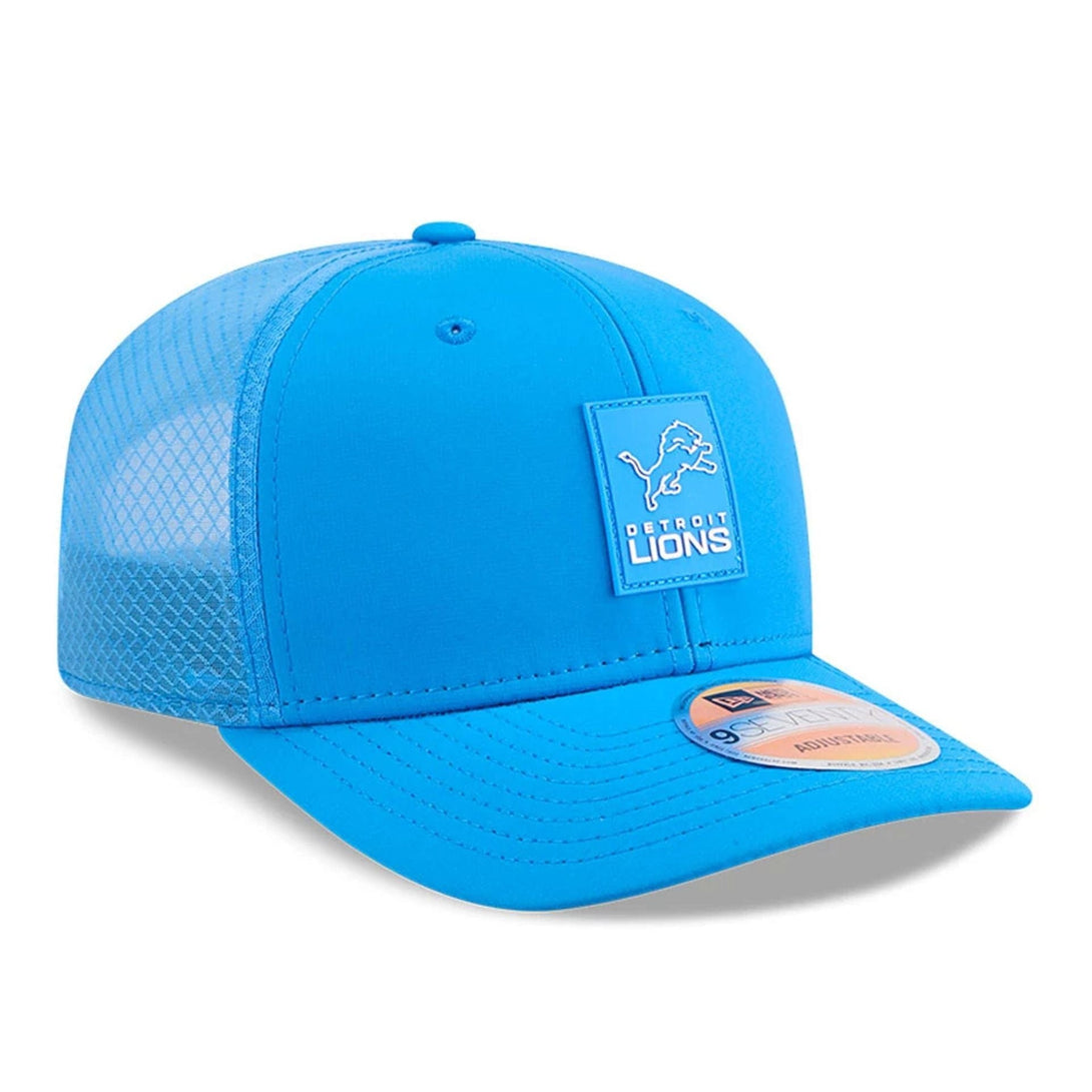 Detroit Lions NFL Sideline 2025 Blue 9SEVENTY Trucker Stretch Snap Adjustable Cap - baseball sapka