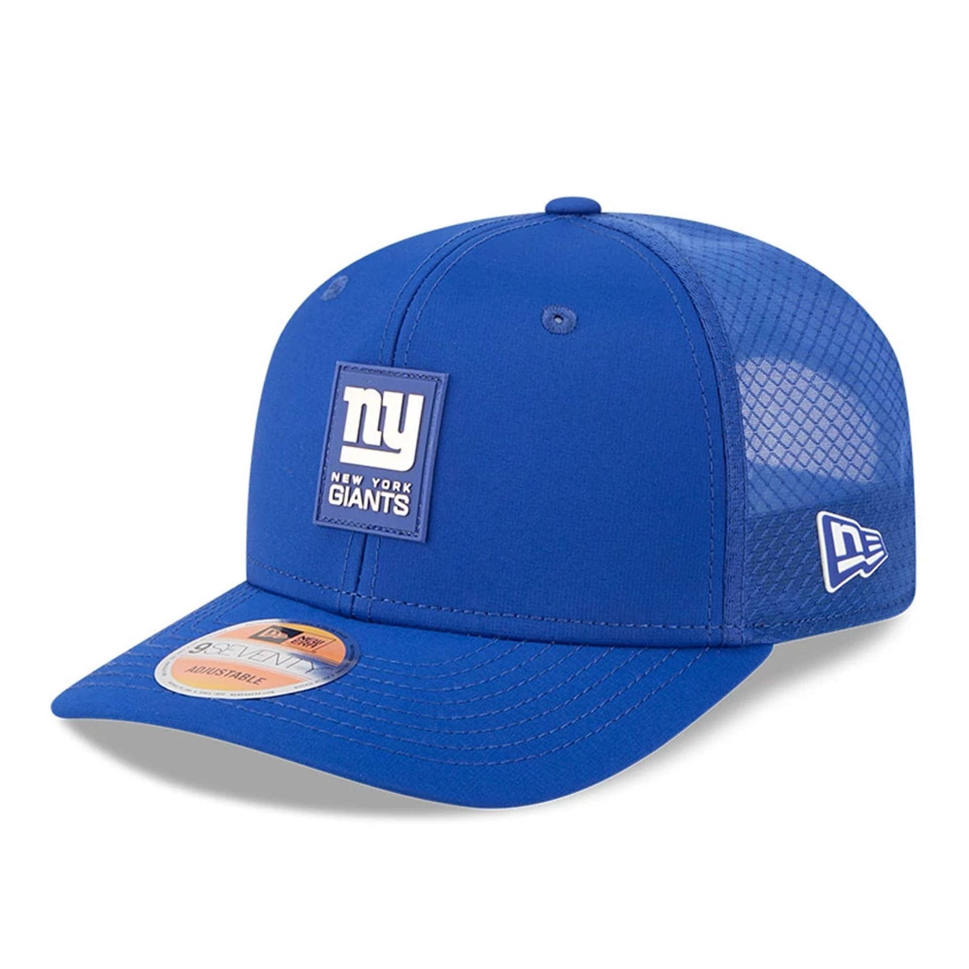 New York Giants NFL Sideline 2025 Dark Blue 9SEVENTY Trucker Stretch Snap Adjustable Cap - baseball sapka
