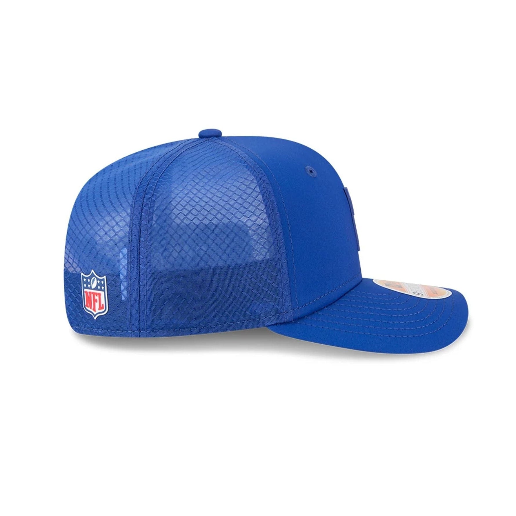 New York Giants NFL Sideline 2025 Dark Blue 9SEVENTY Trucker Stretch Snap Adjustable Cap - baseball sapka