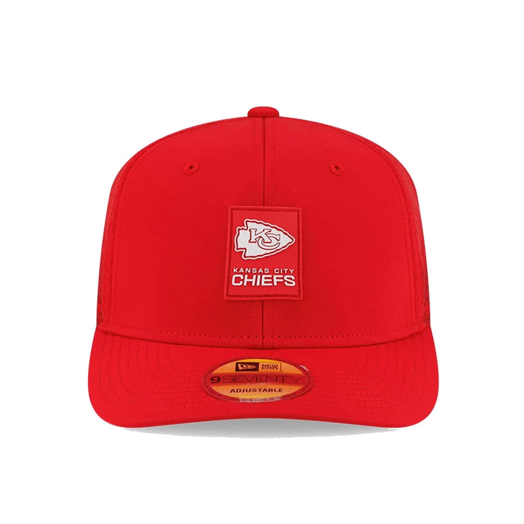Kansas City Chiefs NFL Sideline 2025 Red 9SEVENTY Trucker Stretch Snap Adjustable Cap - baseball sapka
