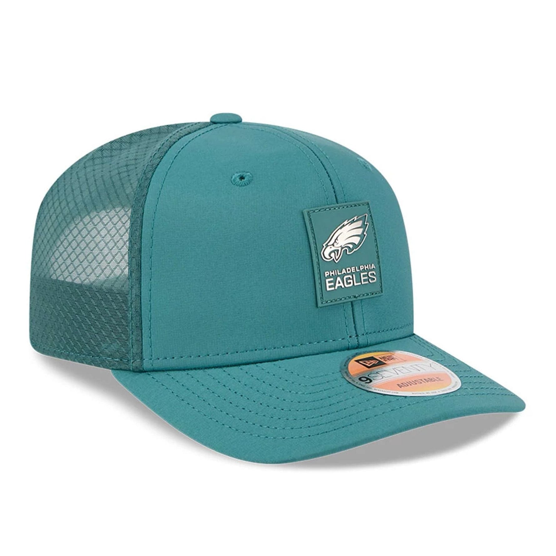 Philadelphia Eagles NFL Sideline 2025 Dark Green 9SEVENTY Trucker Stretch Snap Adjustable Cap - baseball sapka