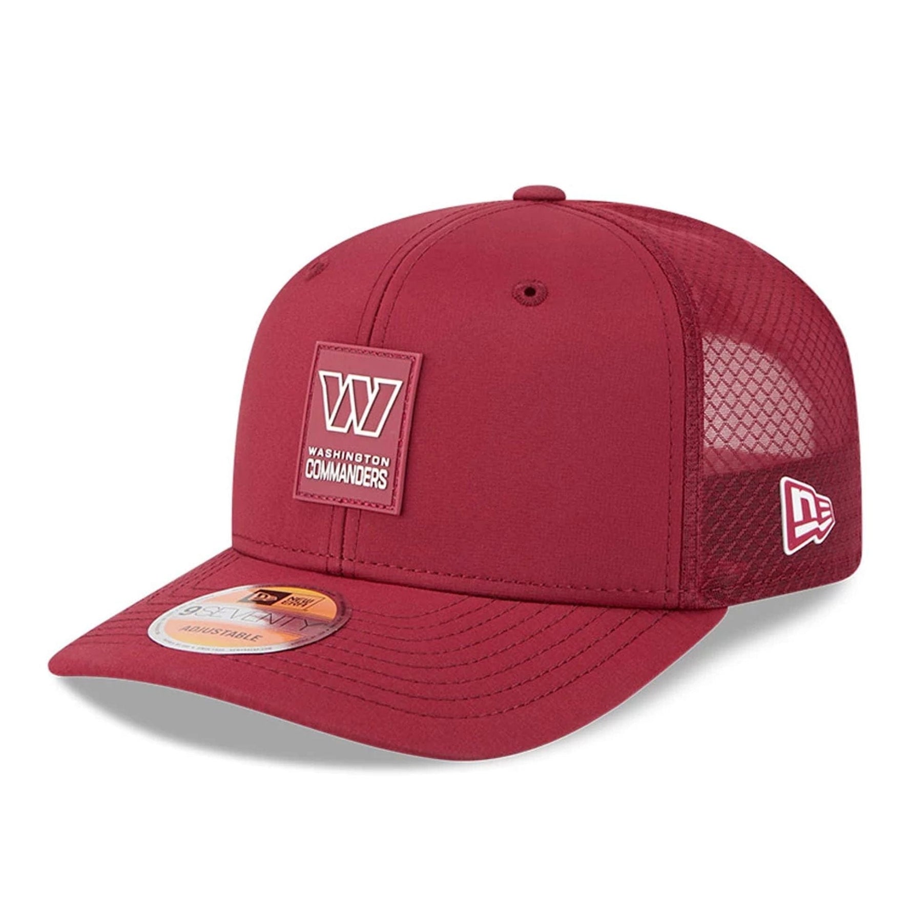 Washington Commanders NFL Sideline 2025 Dark Red 9SEVENTY Trucker Stretch Snap Adjustable Cap - baseball sapka