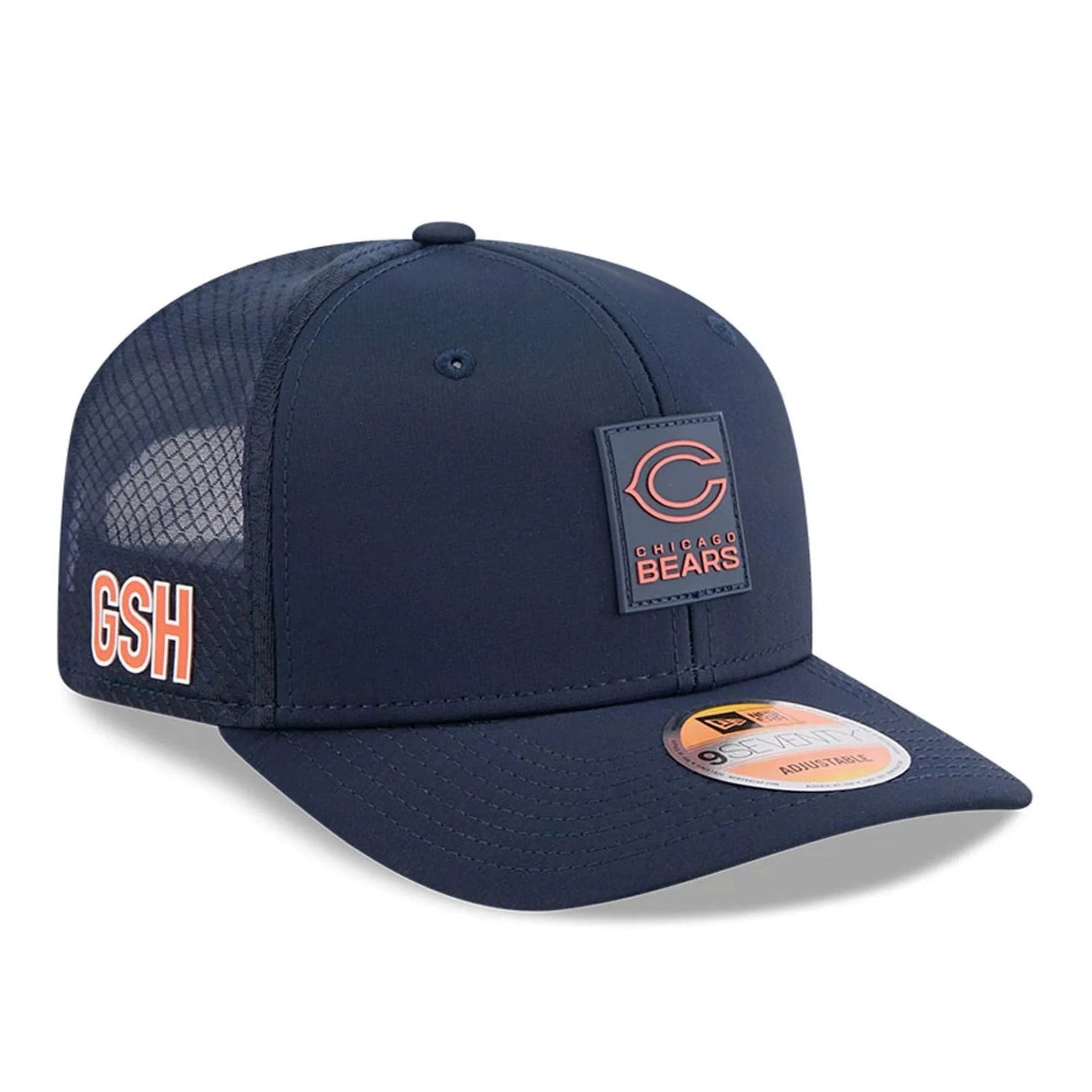 Chicago Bears C NFL Sideline 2025 Navy 9SEVENTY Trucker Stretch Snap - baseball sapka