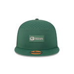 New Era Men's Green Green Bay Packers 2025 Sideline Split Panel 9FIFTY Snapback - baseball sapka