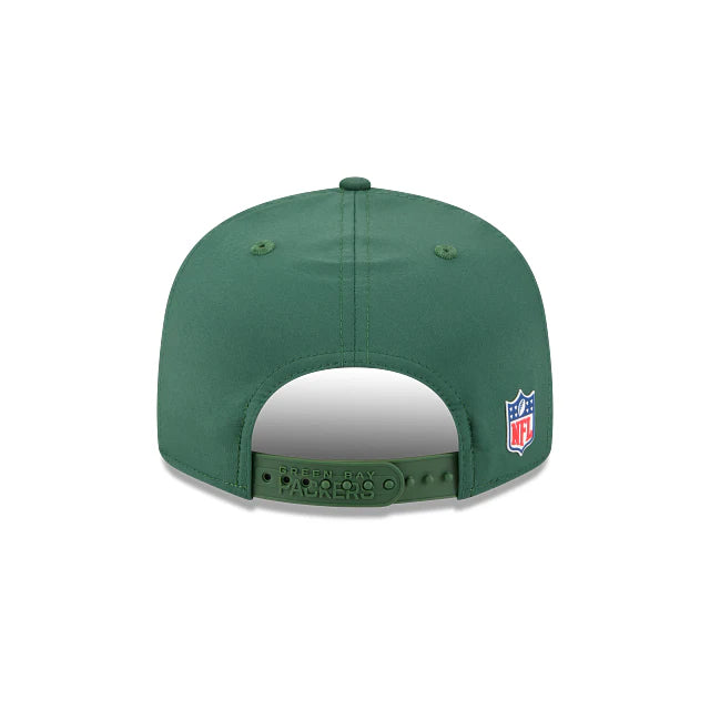 New Era Men's Green Green Bay Packers 2025 Sideline Split Panel 9FIFTY Snapback - baseball sapka