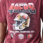 New Era San Francisco 49ers NFL Washed Boxy Dark Red Oversized póló