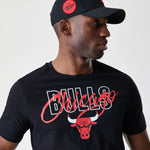 New Era Chicago Bulls NBA Script Black póló