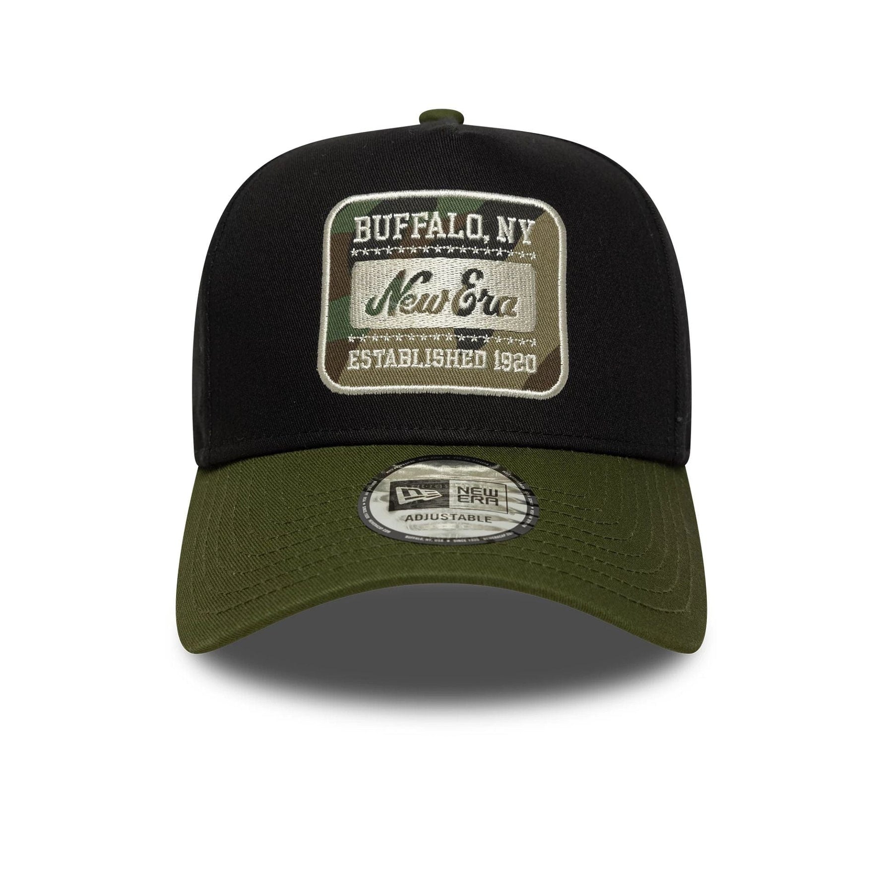 New Era New Era Camo Patch Black 9FORTY E-Frame Baseball sapka