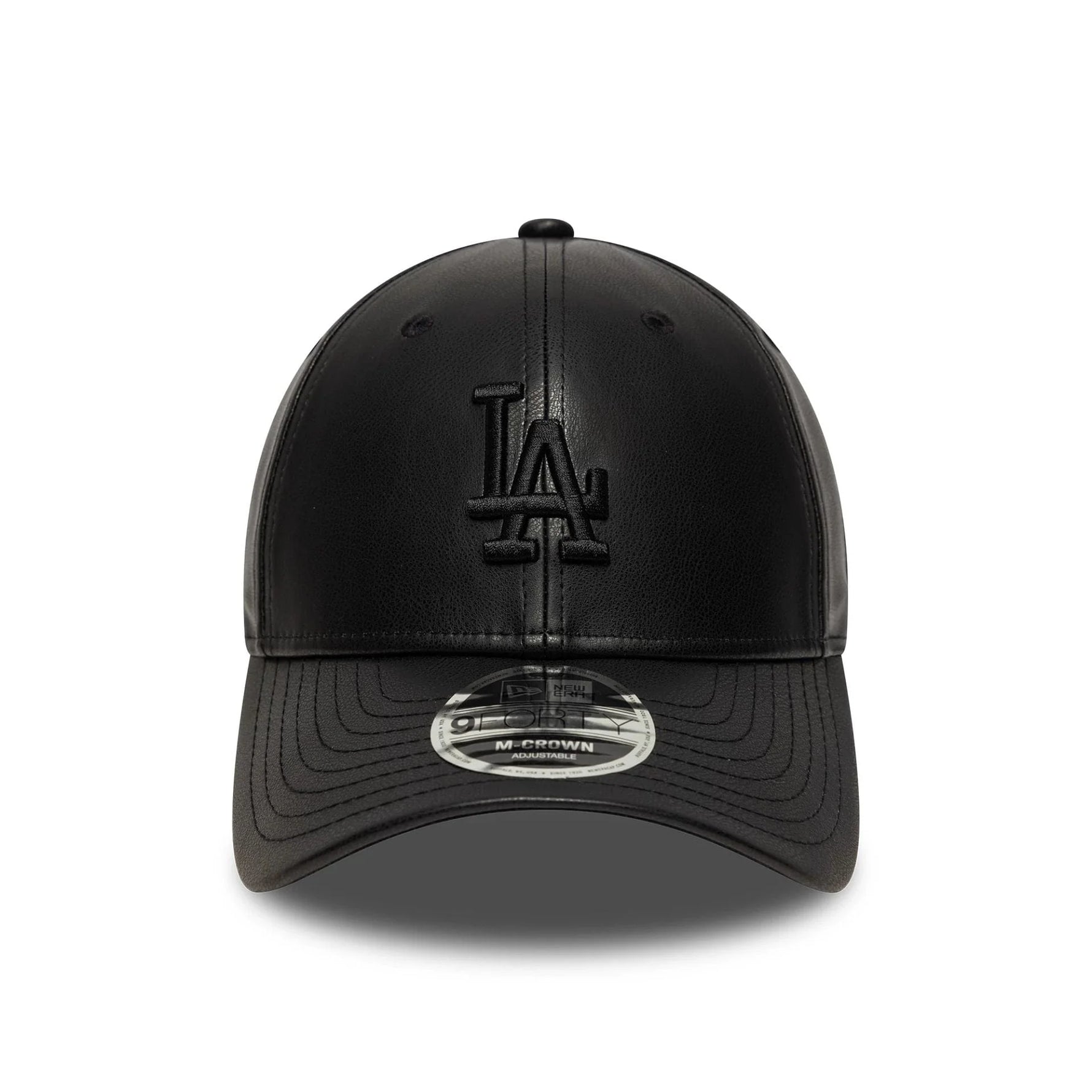 New Era LA Dodgers MLB PU Black 9FORTY M-Crown műbőr baseball sapka, női