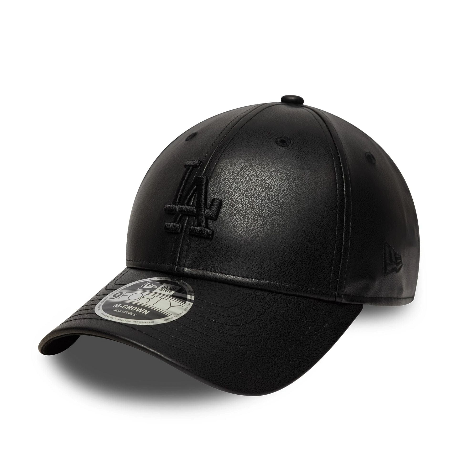 New Era LA Dodgers MLB PU Black 9FORTY M-Crown műbőr baseball sapka, női