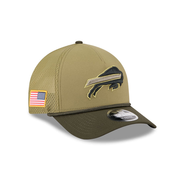 Buffalo Bills 2025 Salute to Service 9FORTY M-Crown A-Frame Trucker Hat - baseball sapka