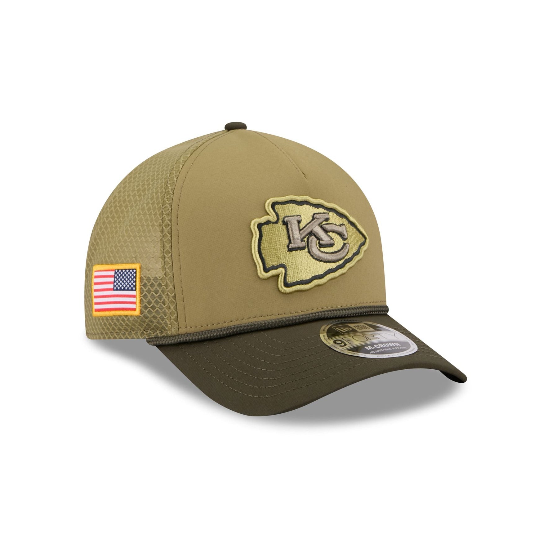 Kansas City Chiefs 2025 Salute to Service 9FORTY M-Crown A-Frame Trucker Hat - baseball sapka