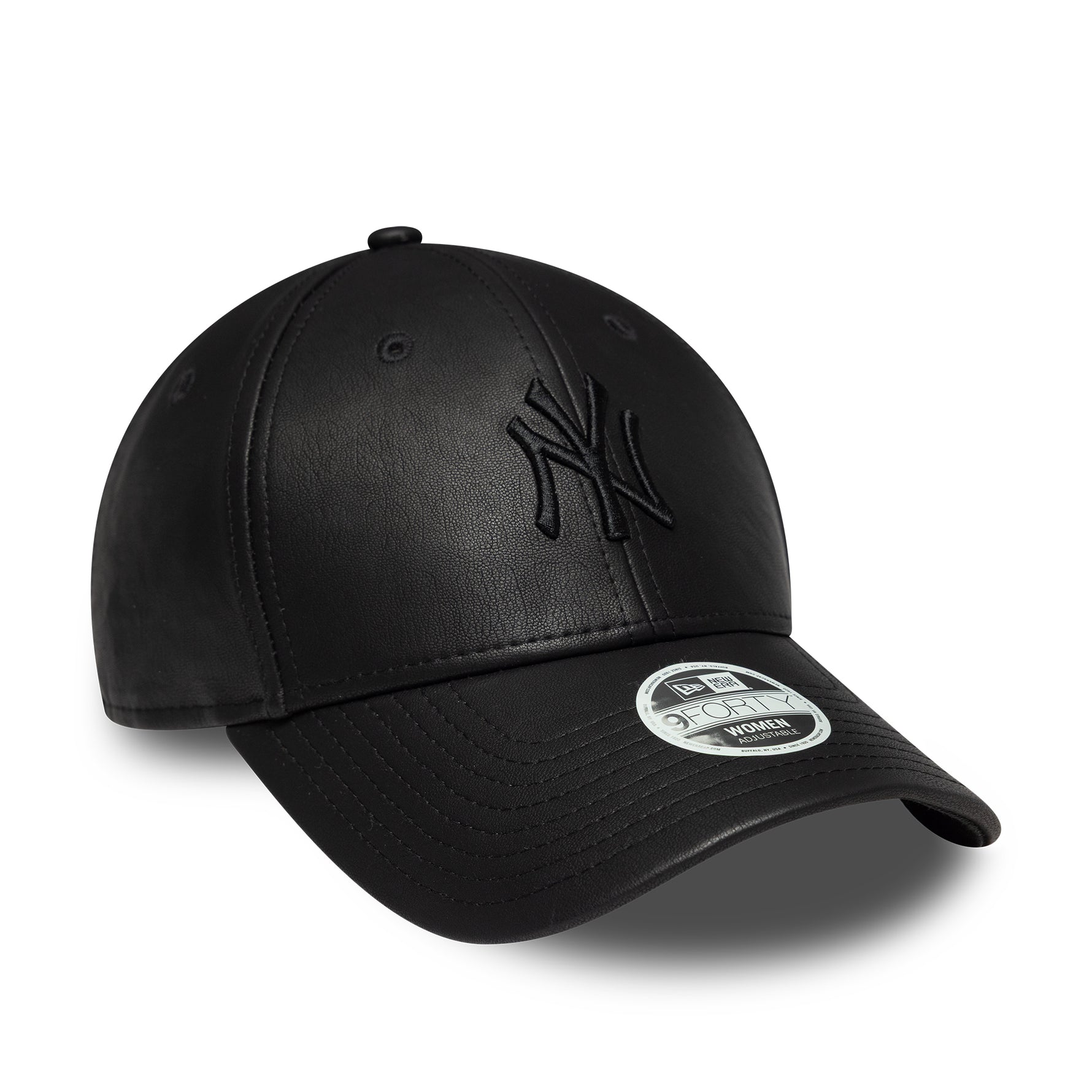 New Era New York Yankees Womens MLB PU Black 9FORTY műbőr baseball sapka, női