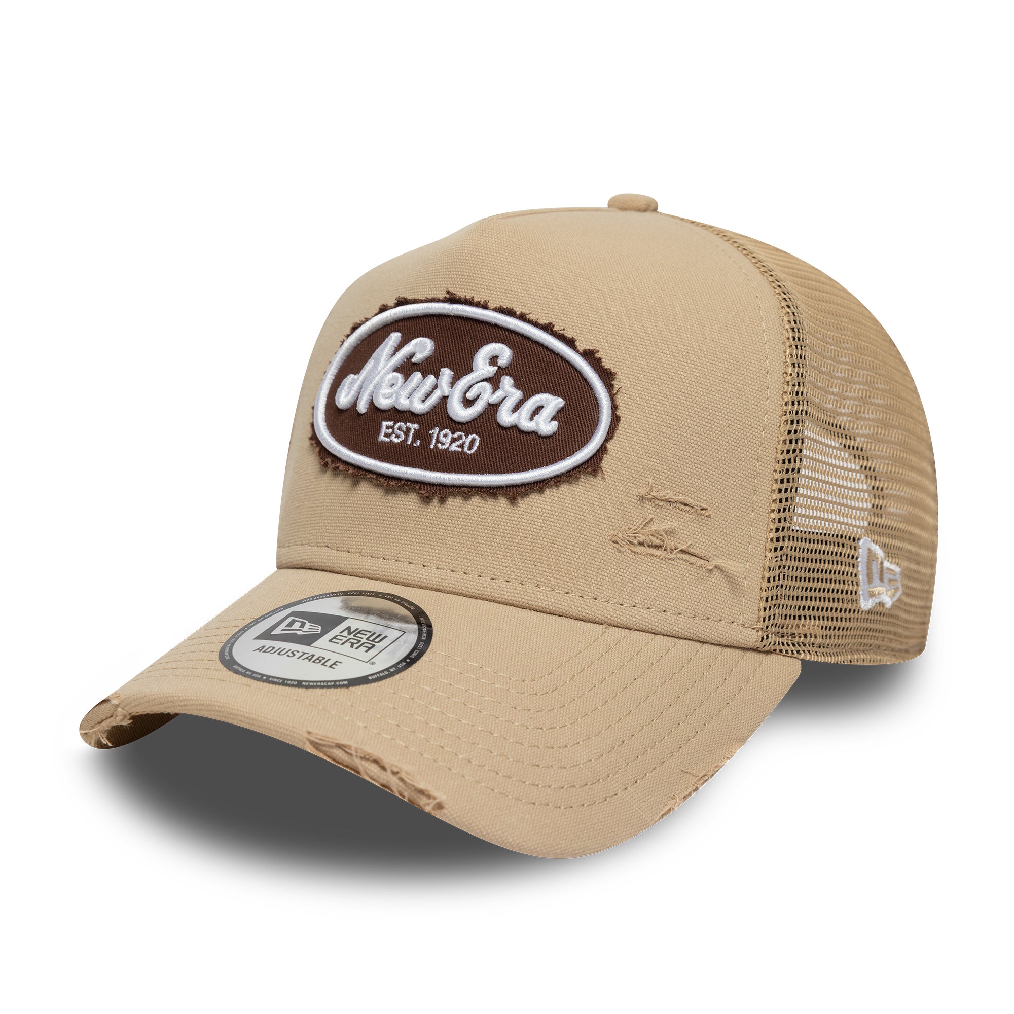 New Era A-Frame Trucker Cap Distressed baseball sapka