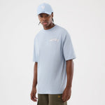 New Era Fun Block Party Graphic Pastel Blue Oversized póló