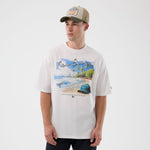 New Era Beach Graphic White Oversized póló