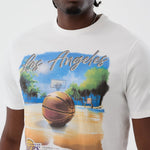 New Era LA Lakers NBA Beach Graphic White póló
