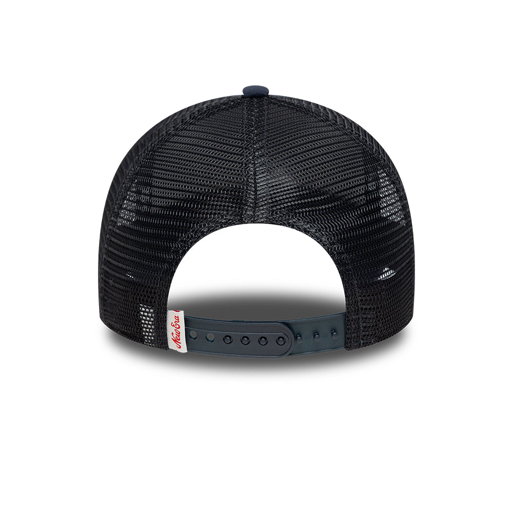 New Era Oval Foam Patch Navy Trucker sapka