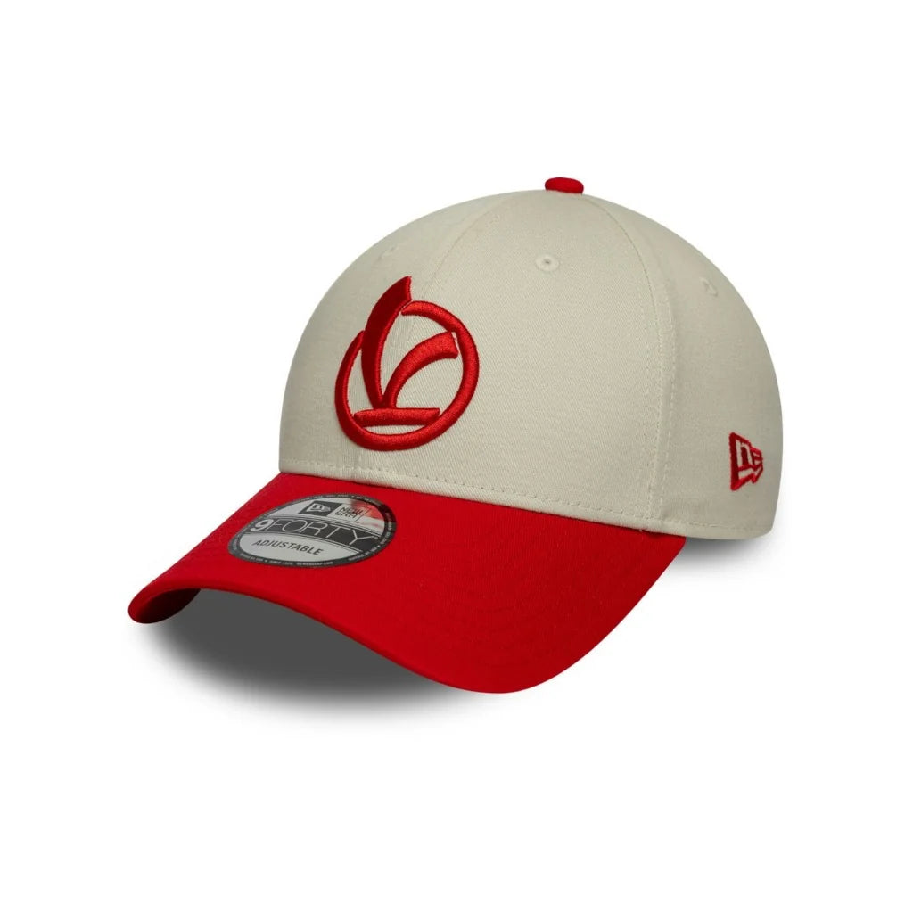 New Era Vespa Contrast Visor Cream Scarlet 9FORTY Baseball sapka