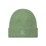 New York Yankees Womens MLB Wide Pastel Green Cuff Knit Beanie női kötött sapka