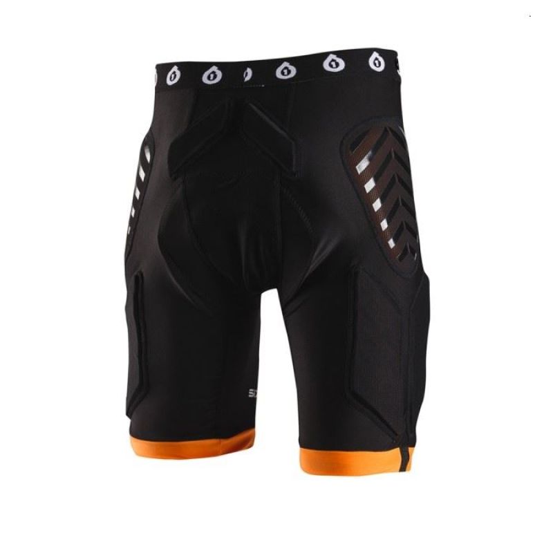661 EVO COMPRESSION shorts black narancssárga kerékpáros védőfelszerelés