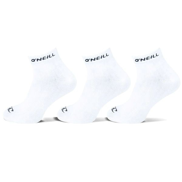 ONeill Women Men Quarter Socks 3-Pack Zokni