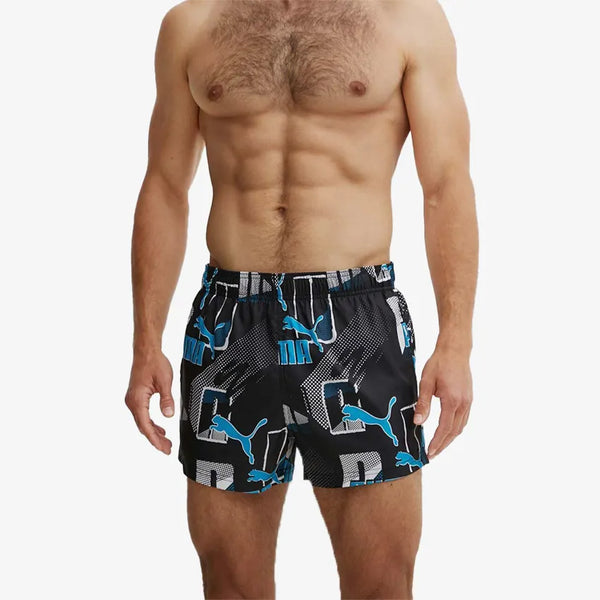 PUMA SWIM MEN PRINT PUMA LOGO fürdőnadrág