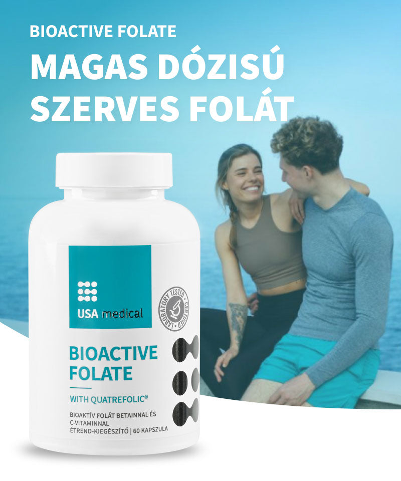 UsaMedical Bioaktív szerves folát Quatrefolic® kapszula 60 db