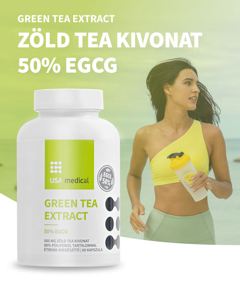 UsaMedical Zöld tea kivonat 50% EGCG tartalommal 60 db