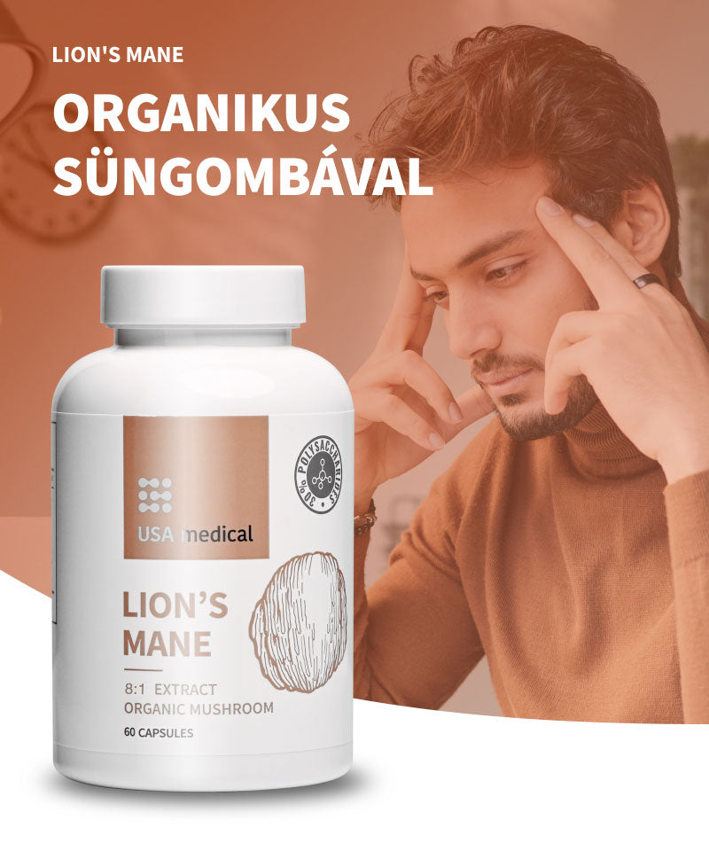 UsaMedical Süngomba kapszula acerola kivonattal 60 db