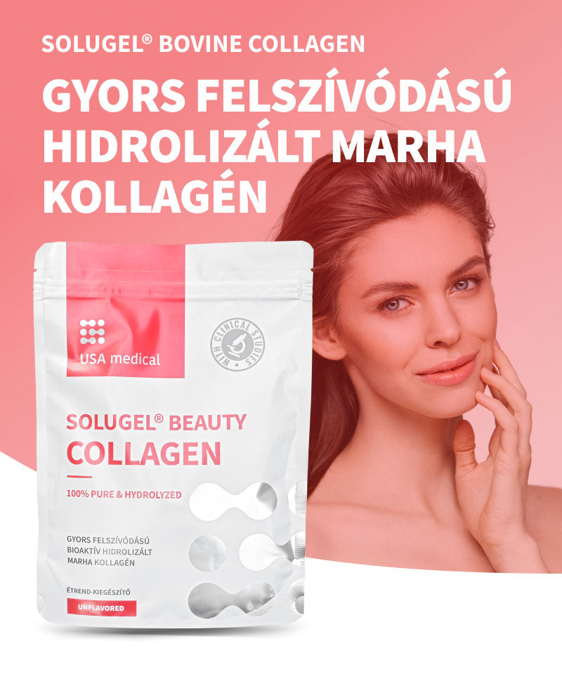 UsaMedical BEAUTY marha kollagén por Solugel® 240 g