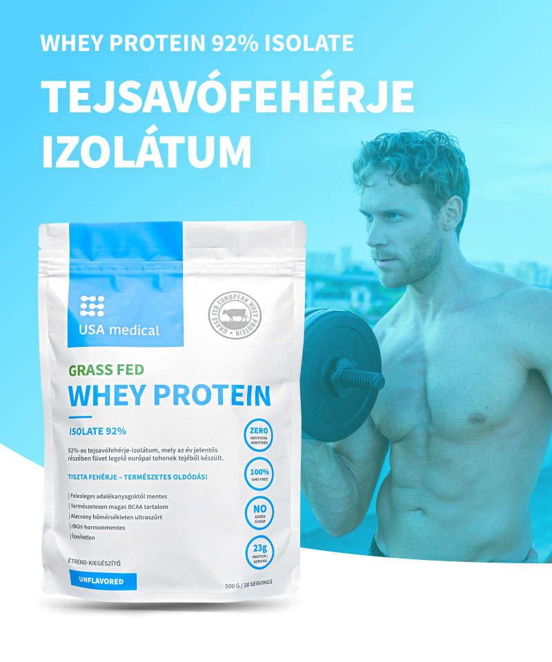 UsaMedical Fehérje – 92%-os tejsavófehérje izolátumból