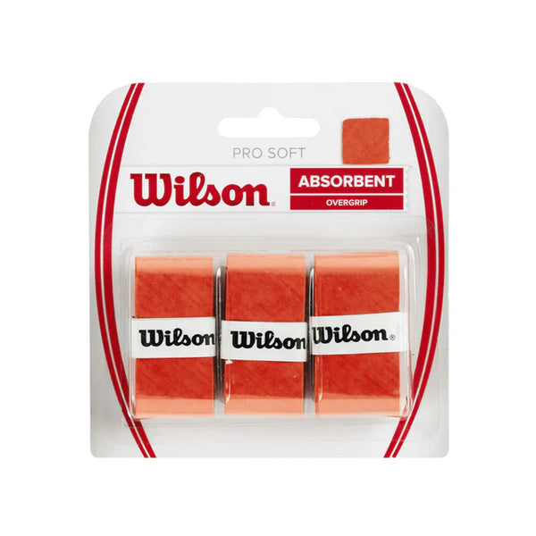 Wilson Wraps Wilson Pro Soft Tennis Overgrip 3pcs WRZ4040OR Kiegészítők