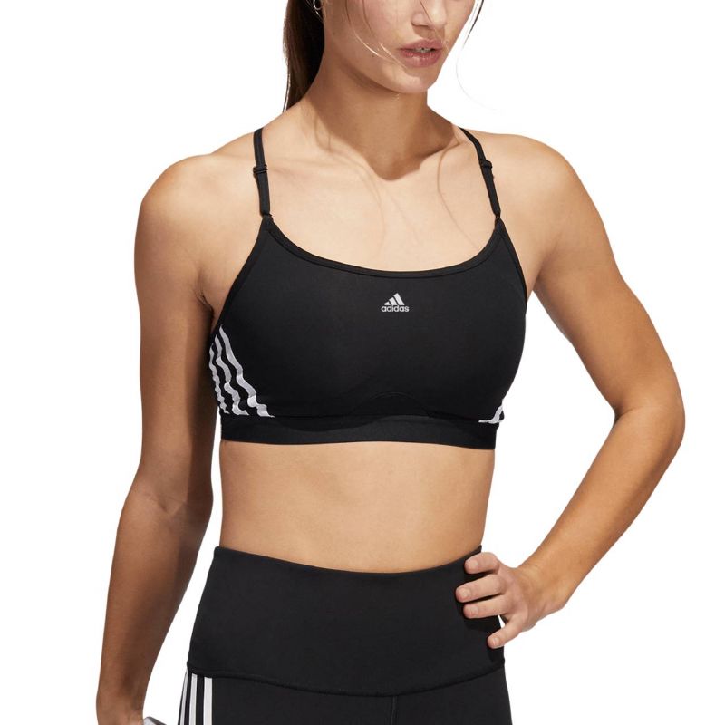 adidas Aeroreact Training Light-Support 3-Stripes Bra W HC7862 Sportmelltartó - Sportmania.hu