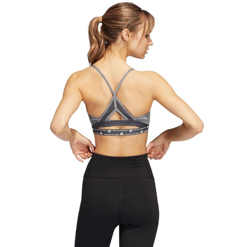 adidas Aeroreact Training Light-Support 3-Stripes Bra W HC7870 sports bra Sportmelltartó - Sportmania.hu