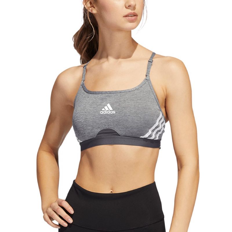 adidas Aeroreact Training Light-Support 3-Stripes Bra W HC7870 sports bra Sportmelltartó - Sportmania.hu